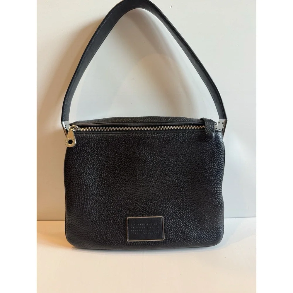 Marc by Marc Jacobs Pebbled Leather Shoulder Bag Black Standard Supply Hobo